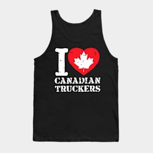 I Love Canadian Truckers Tank Top